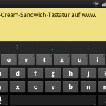 Ice Cream Sandwich Keyboard - Querformat