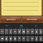 Ice Cream Sandwich Keyboard - Sonderzeichen 2