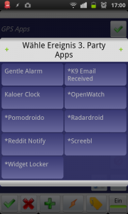 Tasker listet die möglichen 3rd-Party-Apps auf, die als Ereignis genutzt werden können