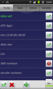 Tasker - Neues User Interface Version 1.2